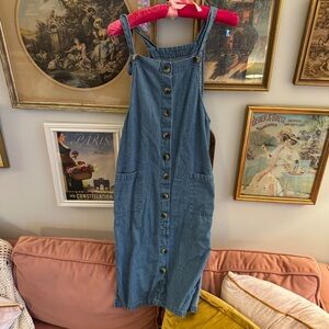 Denim Button-Down Dress